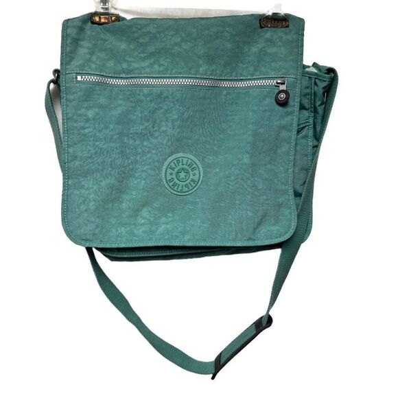 Kipling Expandable Teal Satchel - Picture 1 of 6